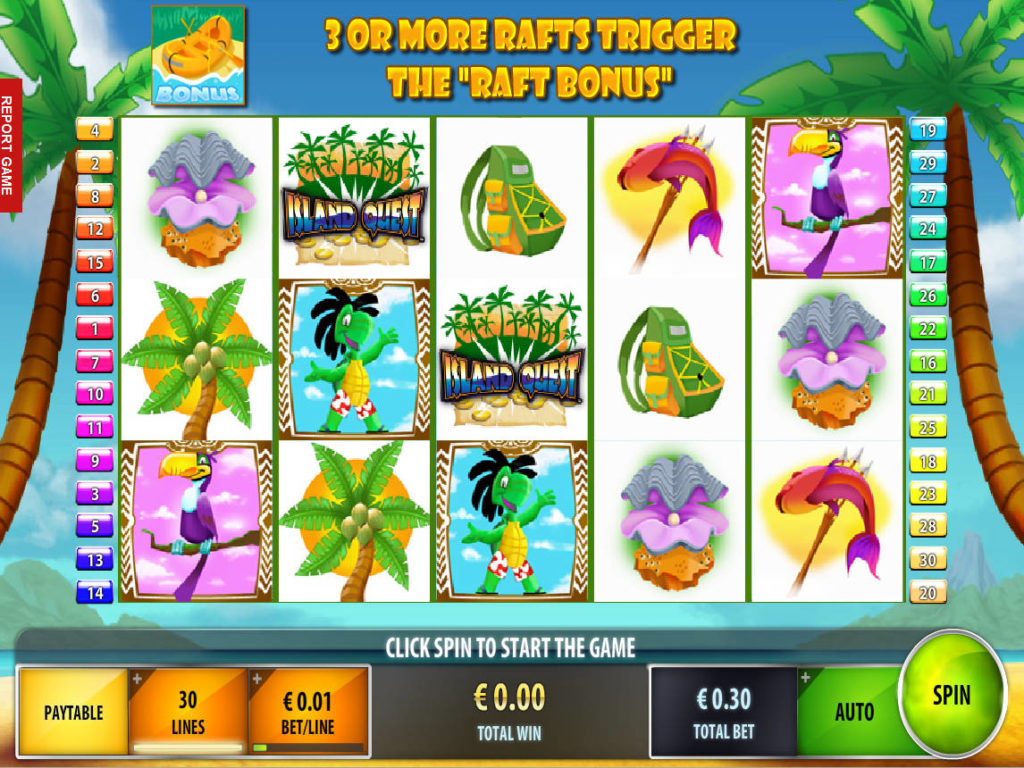 Online casino automat Island Quest bez vkladu