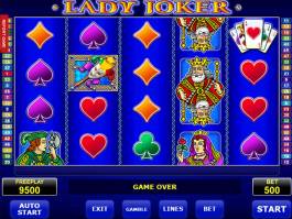 Online herní automat Lady Joker zdarma