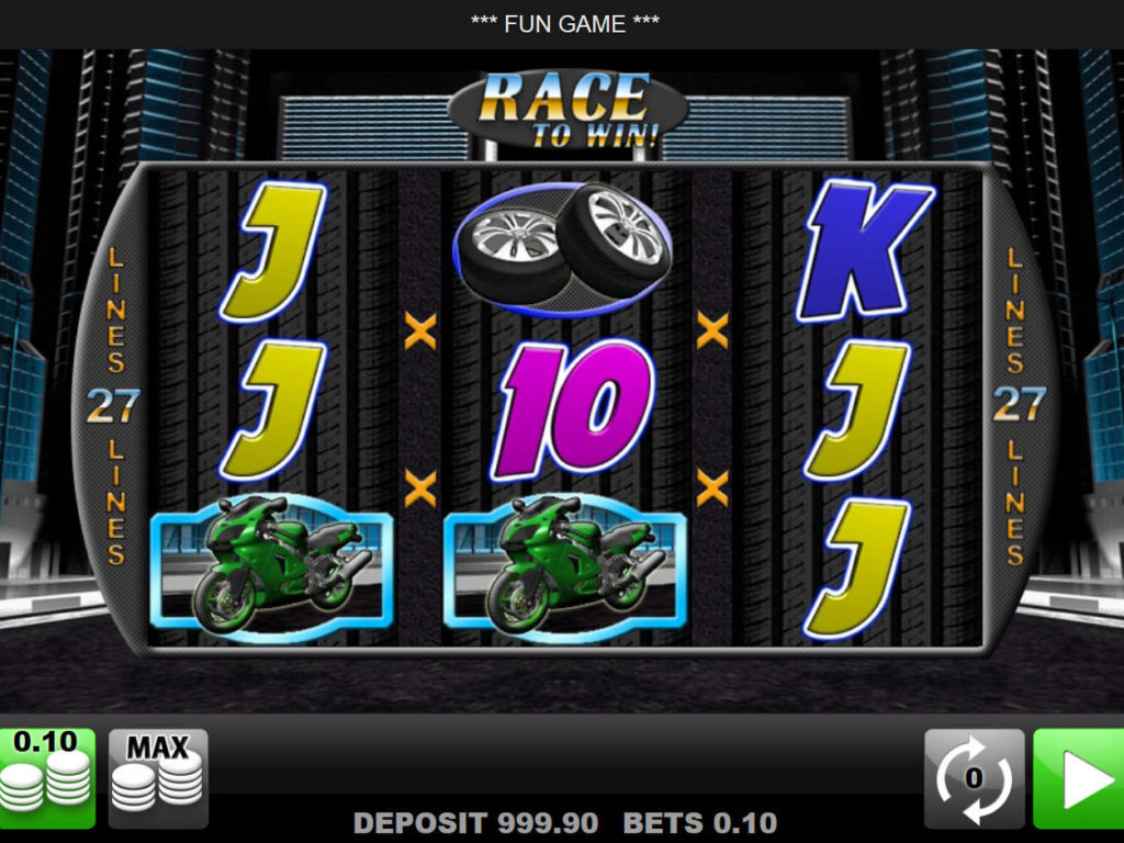 Obrázek z automatové hry Race to Win
