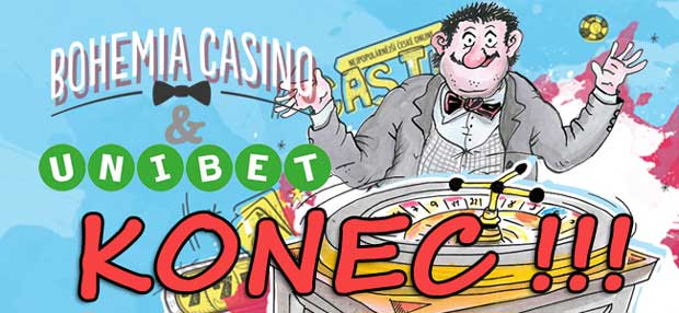 Šok: V Bohemia Casino a Unibet už si nezahrajeme!