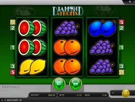 Online casino automat Diamond and Fruits