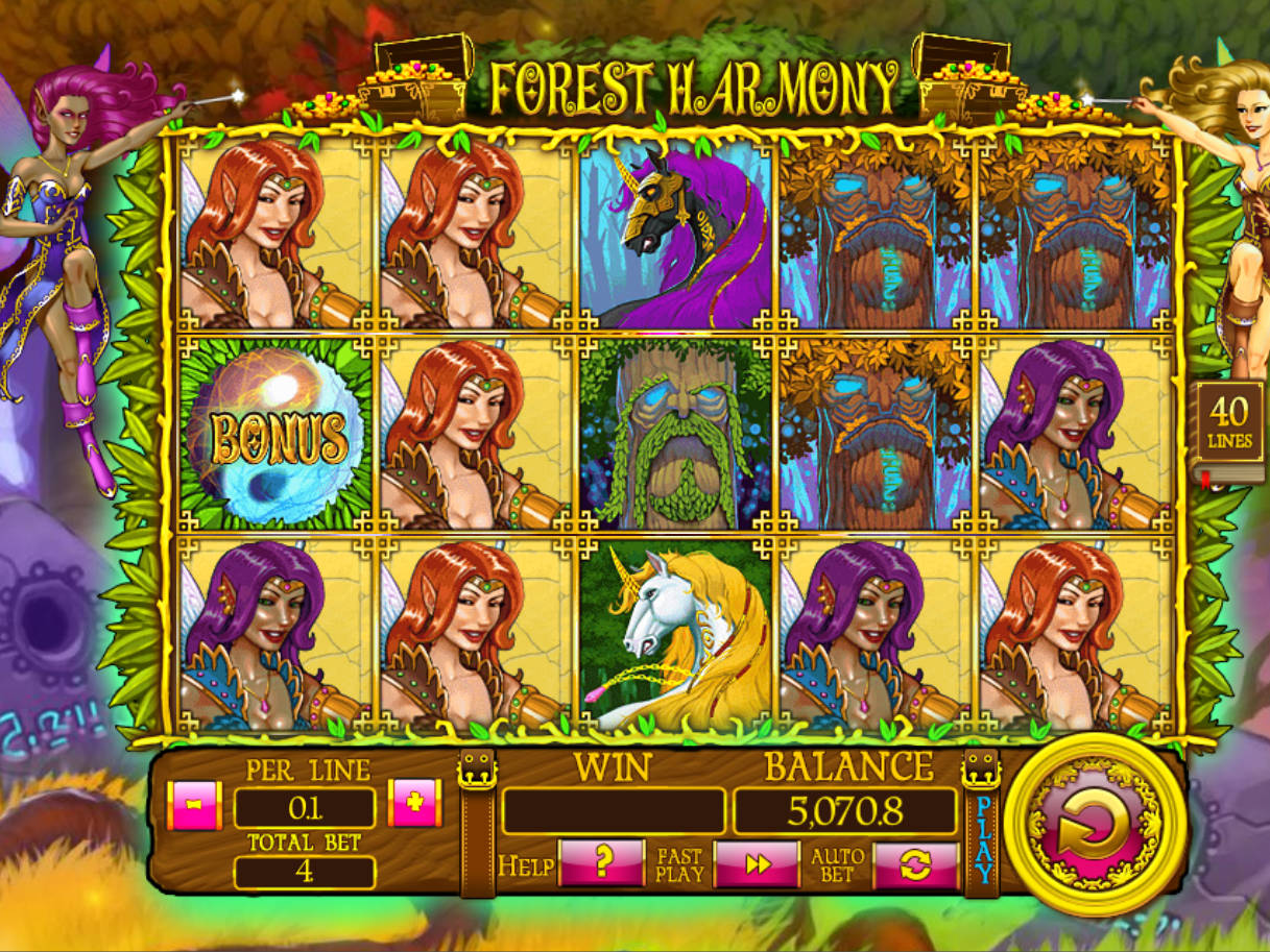 Roztočte online automatovou casino hru Forest Harmony zdarma
