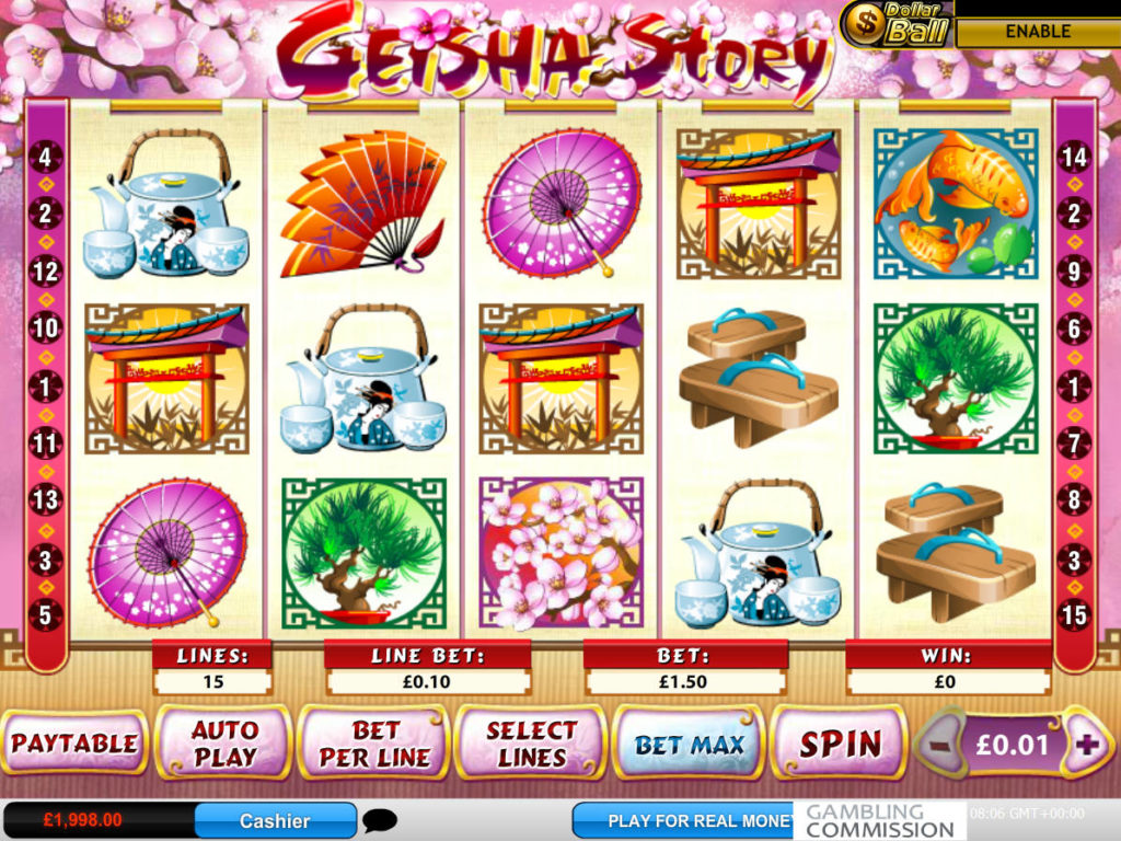 Online herní automat Geisha Story