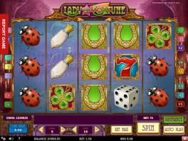 Online casino automat Lady of Fortune zdarma, bez vkladu