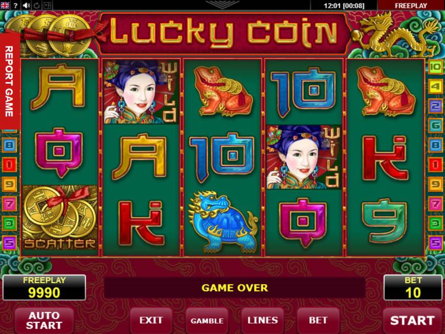 Online casino automat Lucky Coin bez vkladu