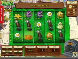 Zahrajte si online herní automat Plants vs. Zombies zdarma