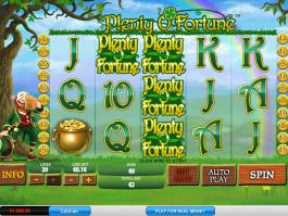 Zahrajte si casino automat Plenty O'Fortune zdarma