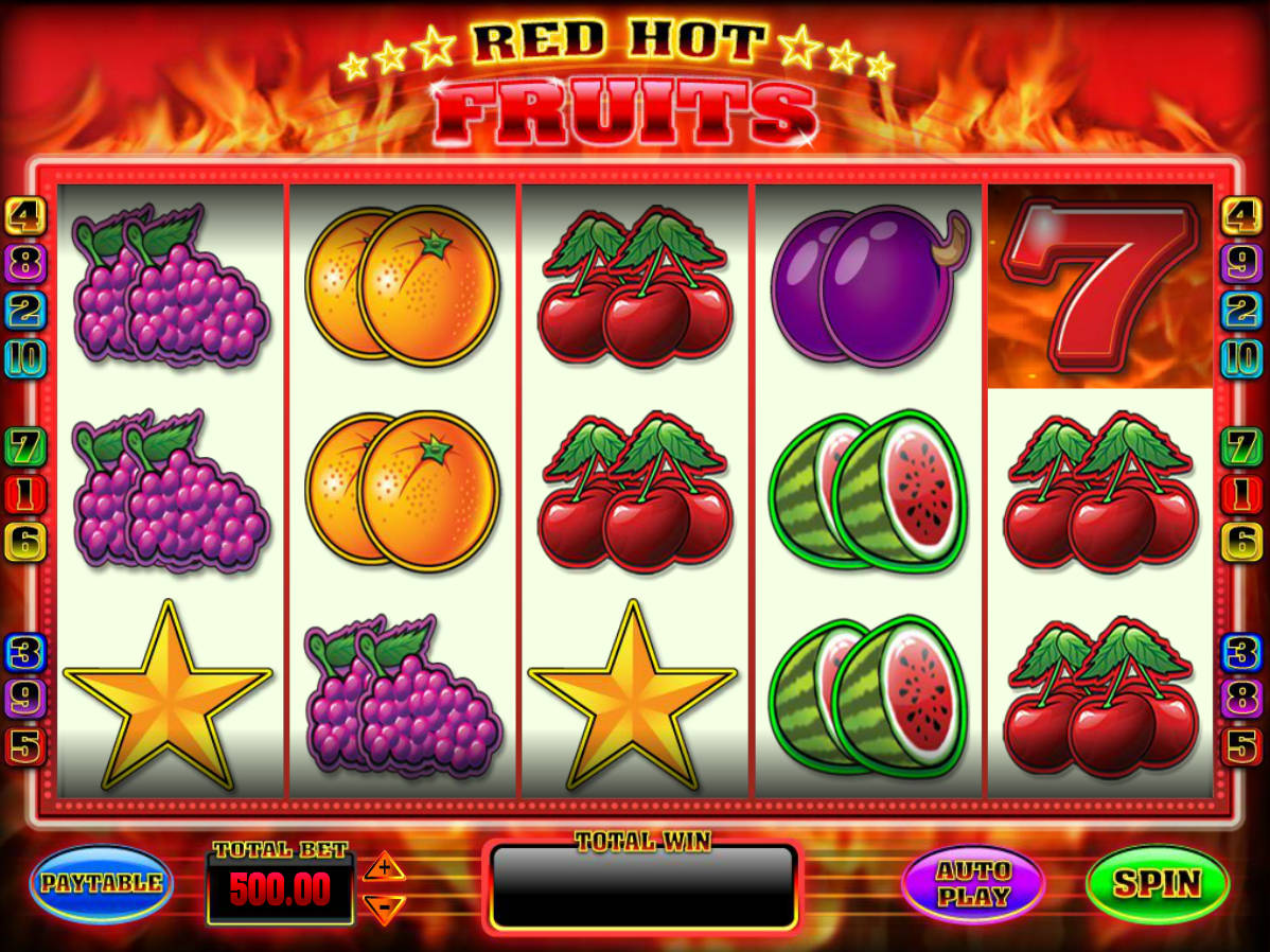 Automat Red Hot Fruits zdarma online Hraj Hned!