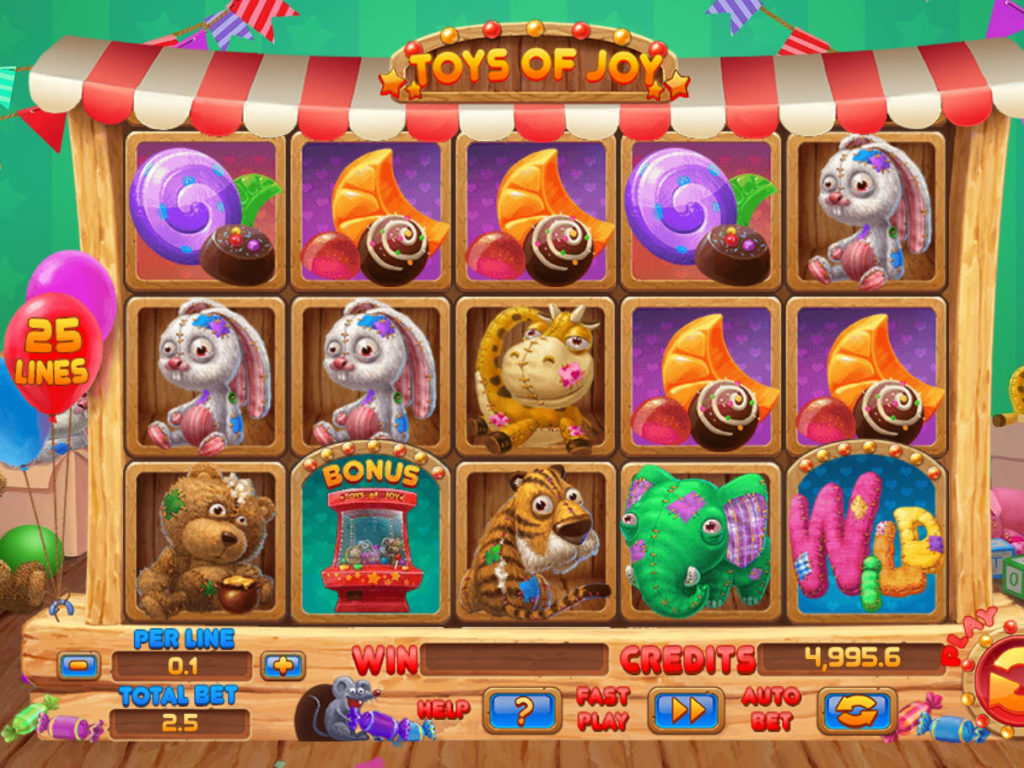 Online casino automat Toys of Joy pro zábavu