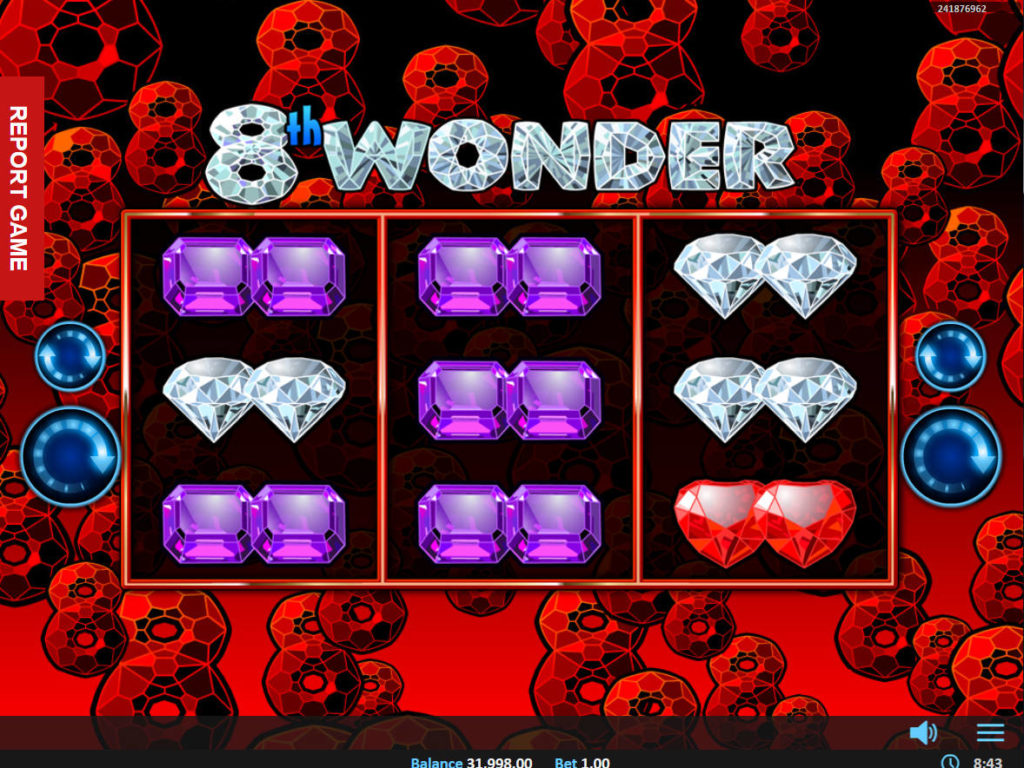 Online herní automat 8th Wonder bez vkladu