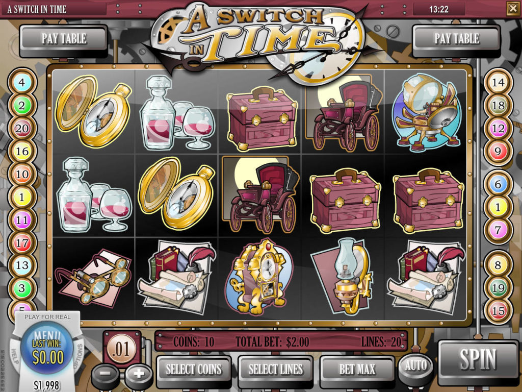 Online casino automat A Switch in Time bez stahování