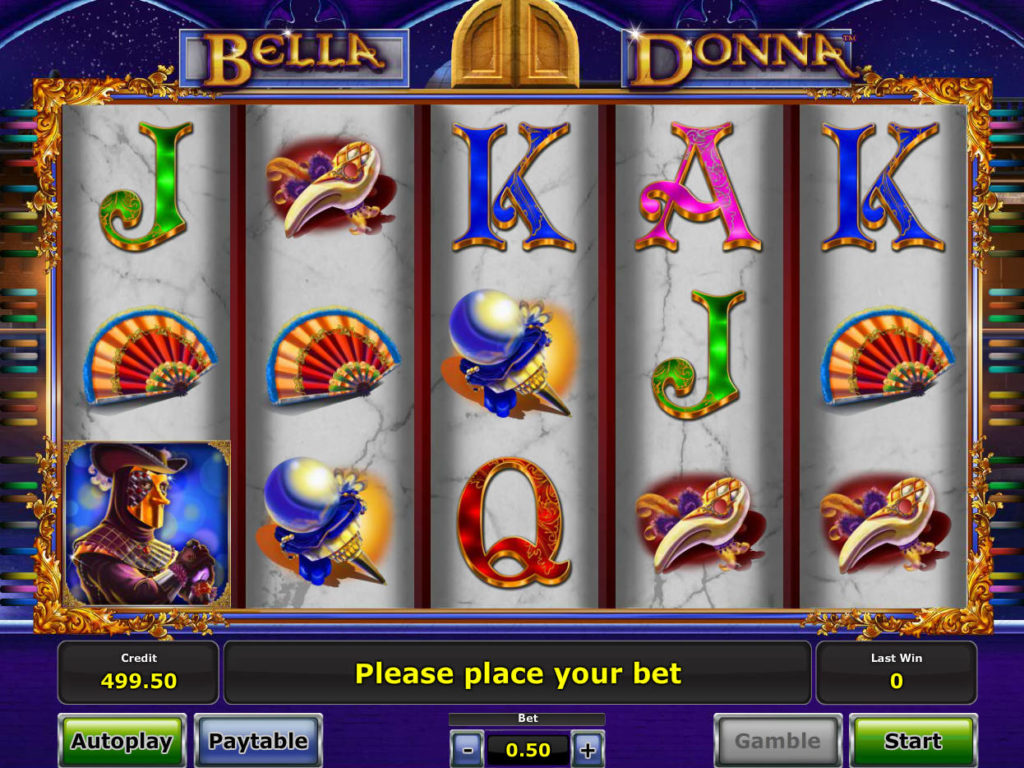 Zahrajte si online herní automat Bella Donna bez vkladu
