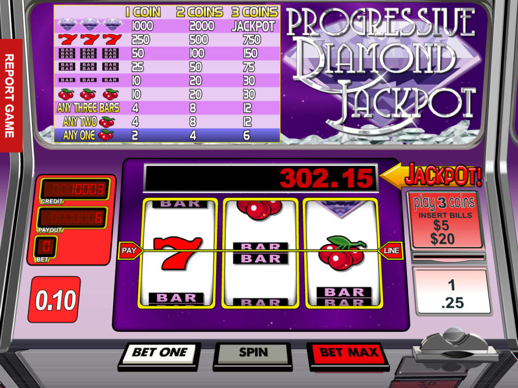 Online casino automat Diamond Jackpot zdarma