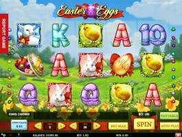 Casino automat Easter Eggs online, pro zábavu