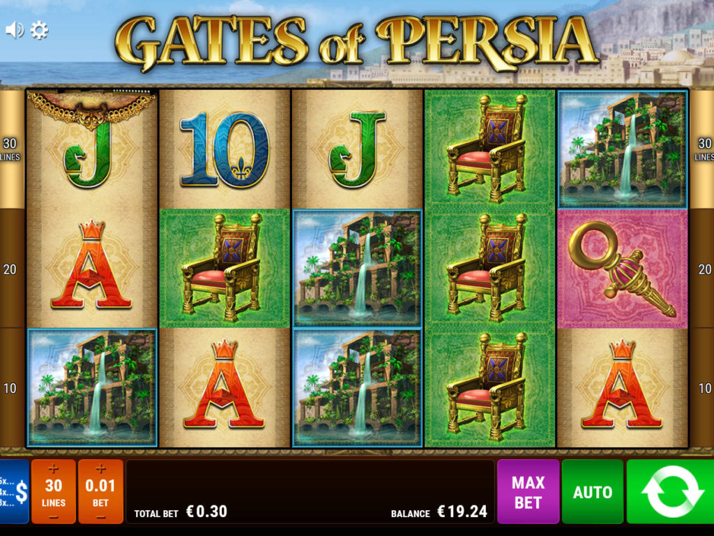Obrázek z online herního automatu Gates of Persia