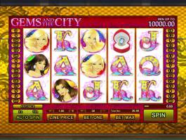 Online casino automat Gems and the City