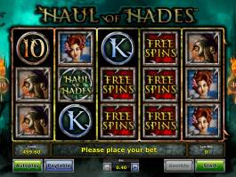 Casino atomat Haul of Hades pro zábavu