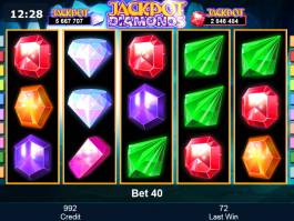 Zahrajte si online casino automat Jackpot Diamonds zdarma
