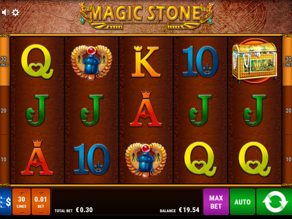 Online casino automat Magic Stone od vývojářské společnosti Bally Wulff
