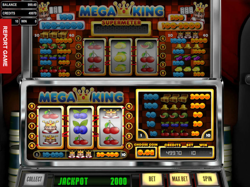 Zábavný casino automat Mega King zdarma