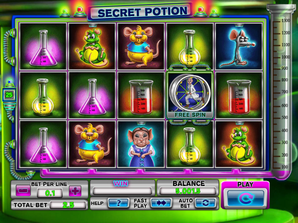 Obrázek z online casino automatu Secret Potion zdarma