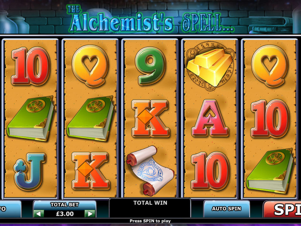 Online casino automat The Alchemist's Spell pro zábavu