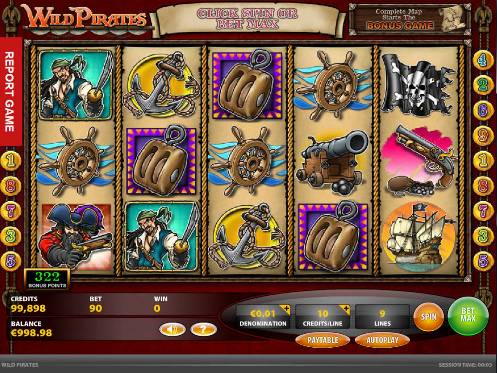 Roztočte casino automat Wild Pirates