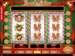 Online casino automat Xmas Joker pro zábavu