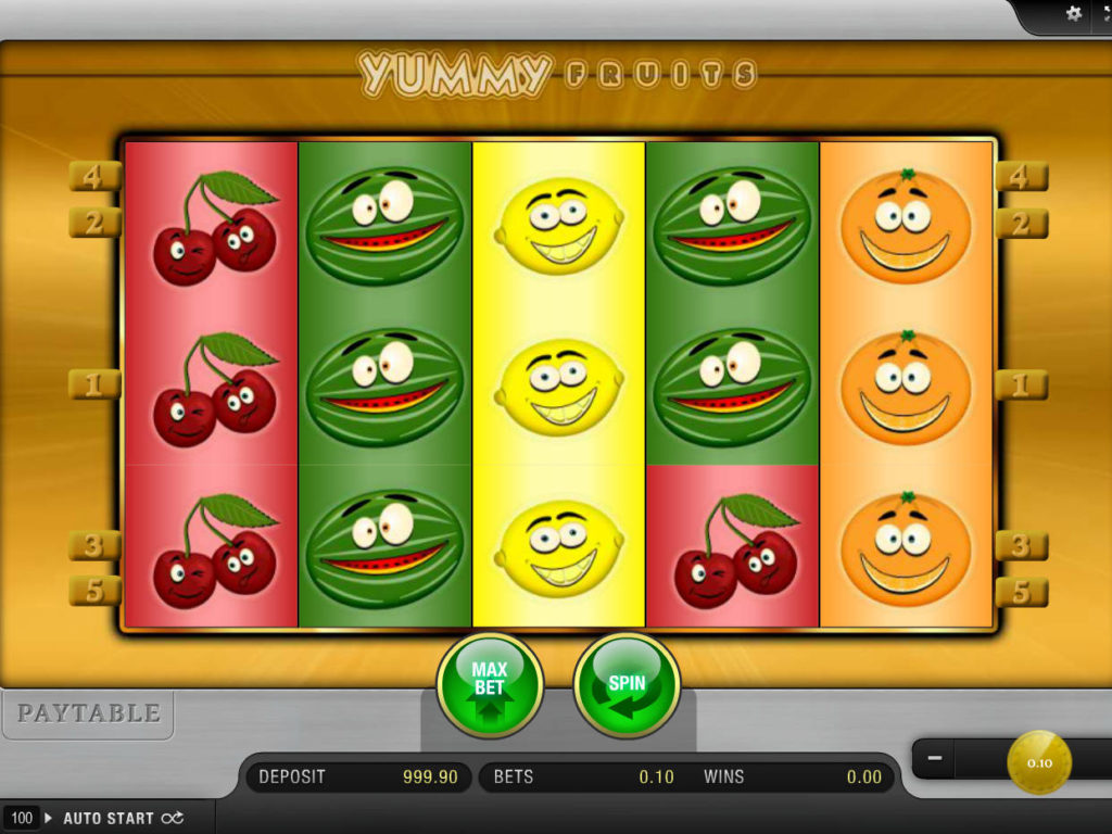 Online casino automat Yummy Fruits bez vkladu