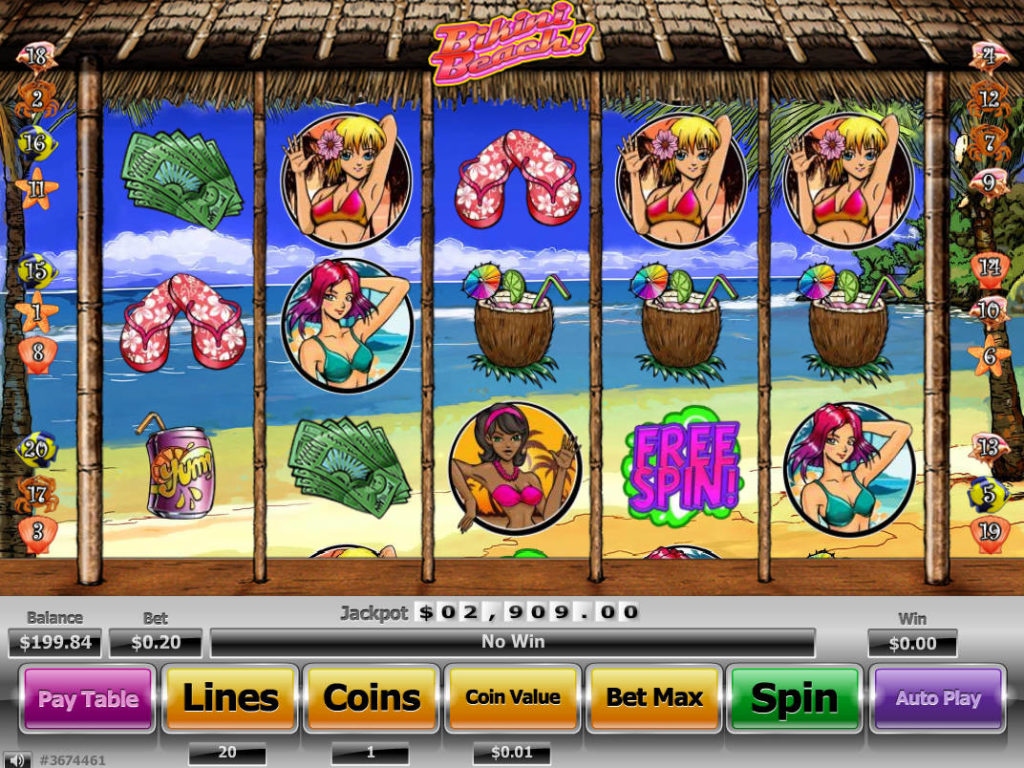 Obrázek z casino automatu Bikini Beach online