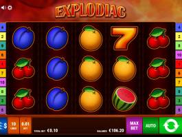 Casino automat Explodiac bez registrace