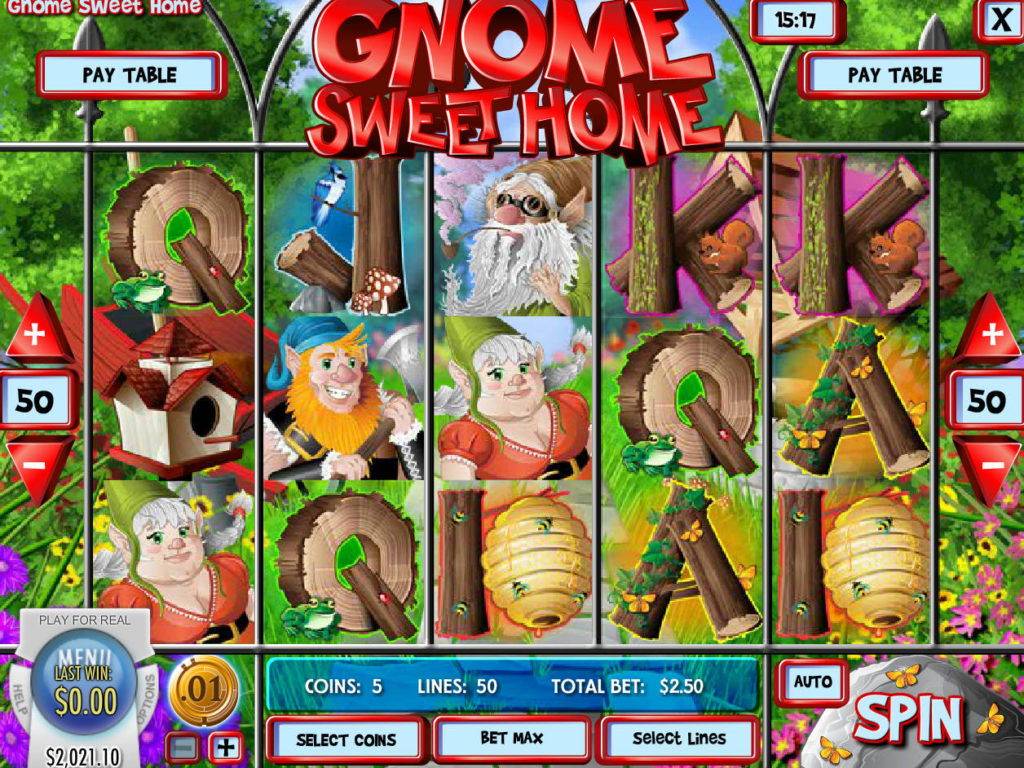 Zahrajte si casino automat Gnome Sweet Home