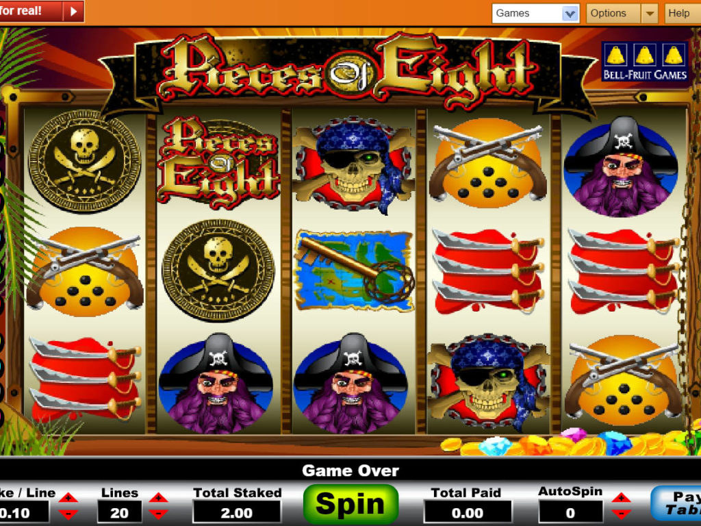 -- Obrázek casino automatu Pieces of Eight online