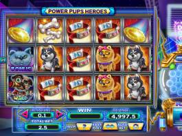 Roztočte casino automat Power Pups Heroes zdarma, online