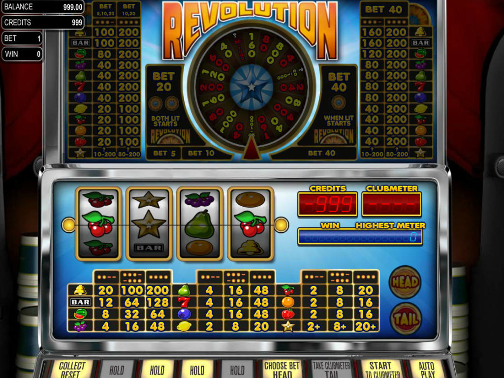 Zahrajte si casino automat Revolution online