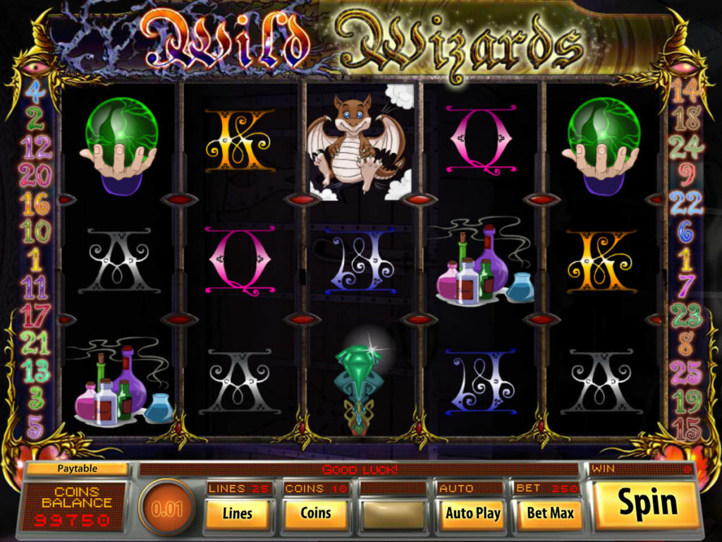 Obrázek z online casino automatu Wild Wizards zdarma