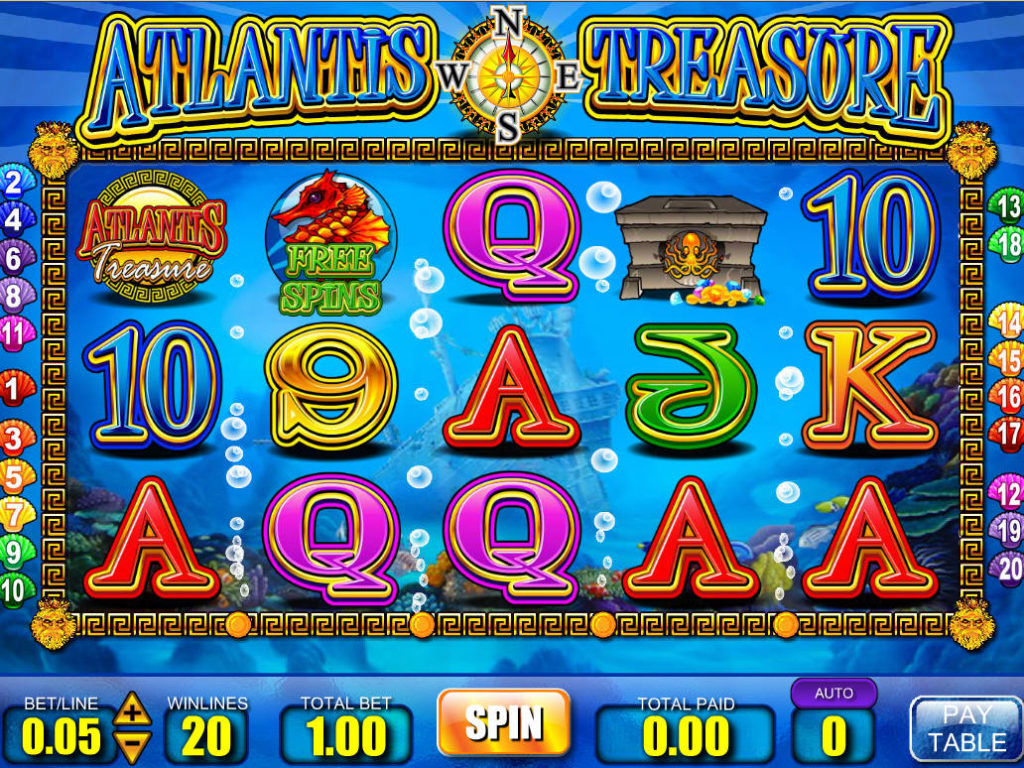 Casino automat Atlantis Treasure online