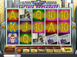 Zahrajte si online casino automat Captain Shockwave