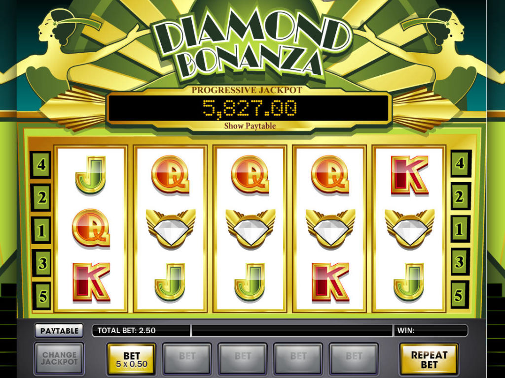 Casino automat Diamond Bonanza online, bez stahování