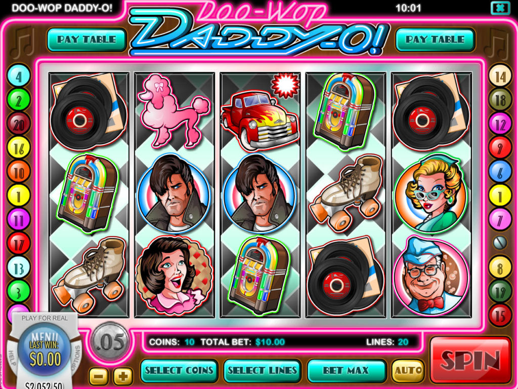 Online casino automat Doo-Wop-Daddy-O! zdarma