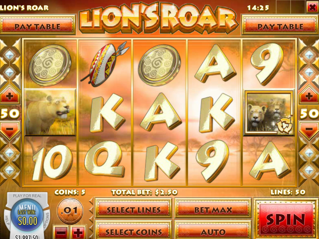 Obrázek z casino automatu Lion's Roar