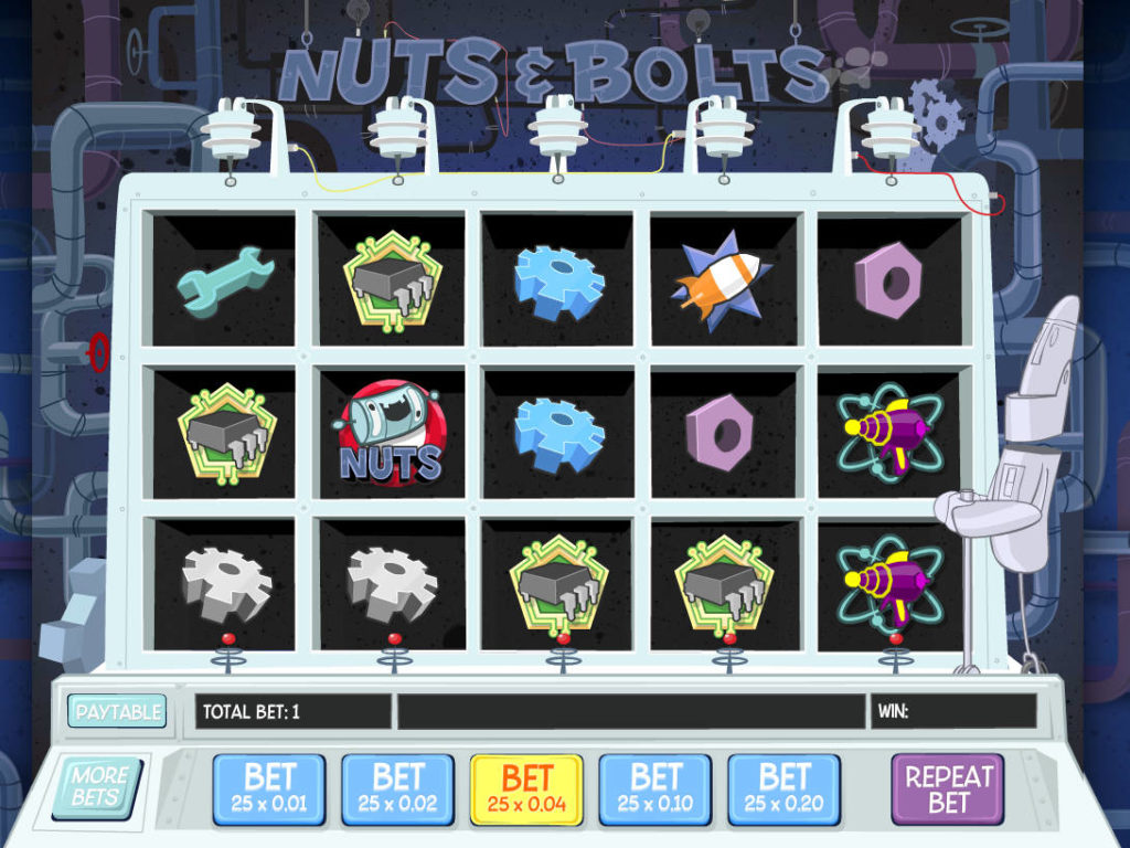 Zahrajte si casino automat Nuts and Bolts zdarma