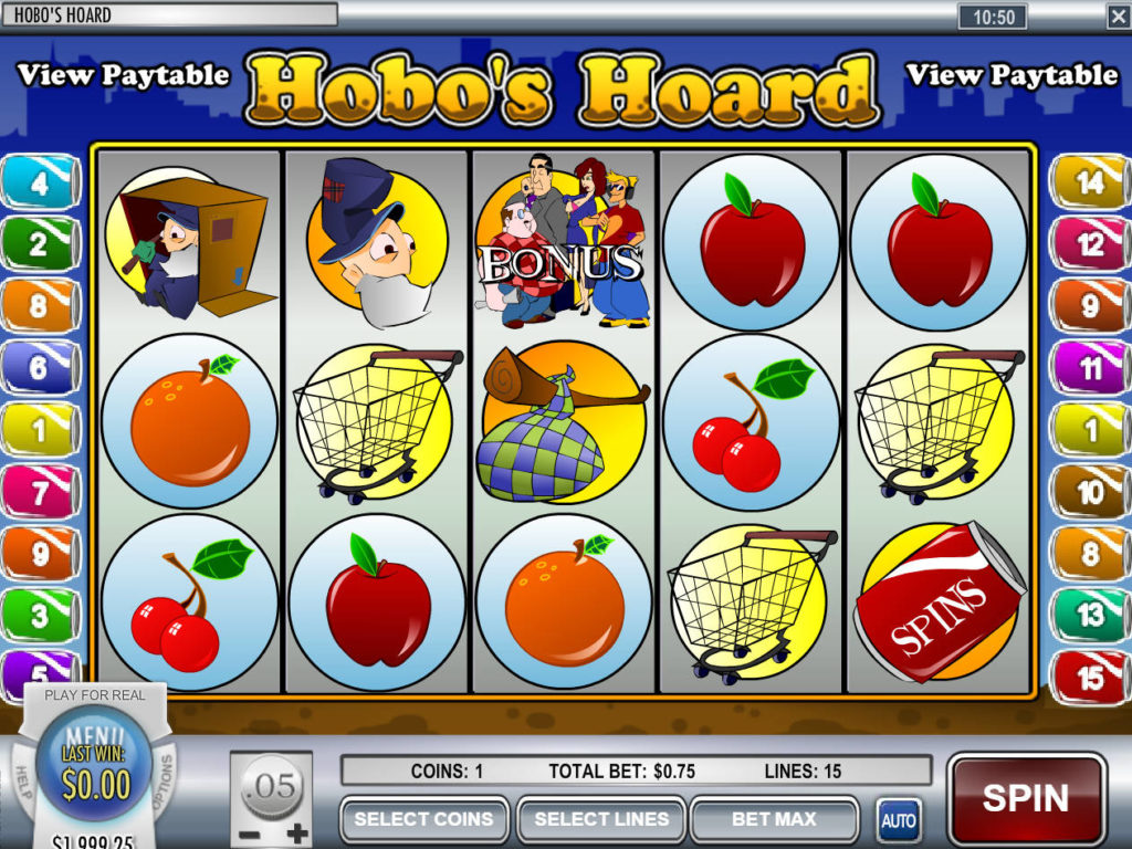Online herní automat Hobo's Hoard zdarma