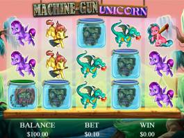 Obrázek casino automat Machine-Gun Unicorn zdarma