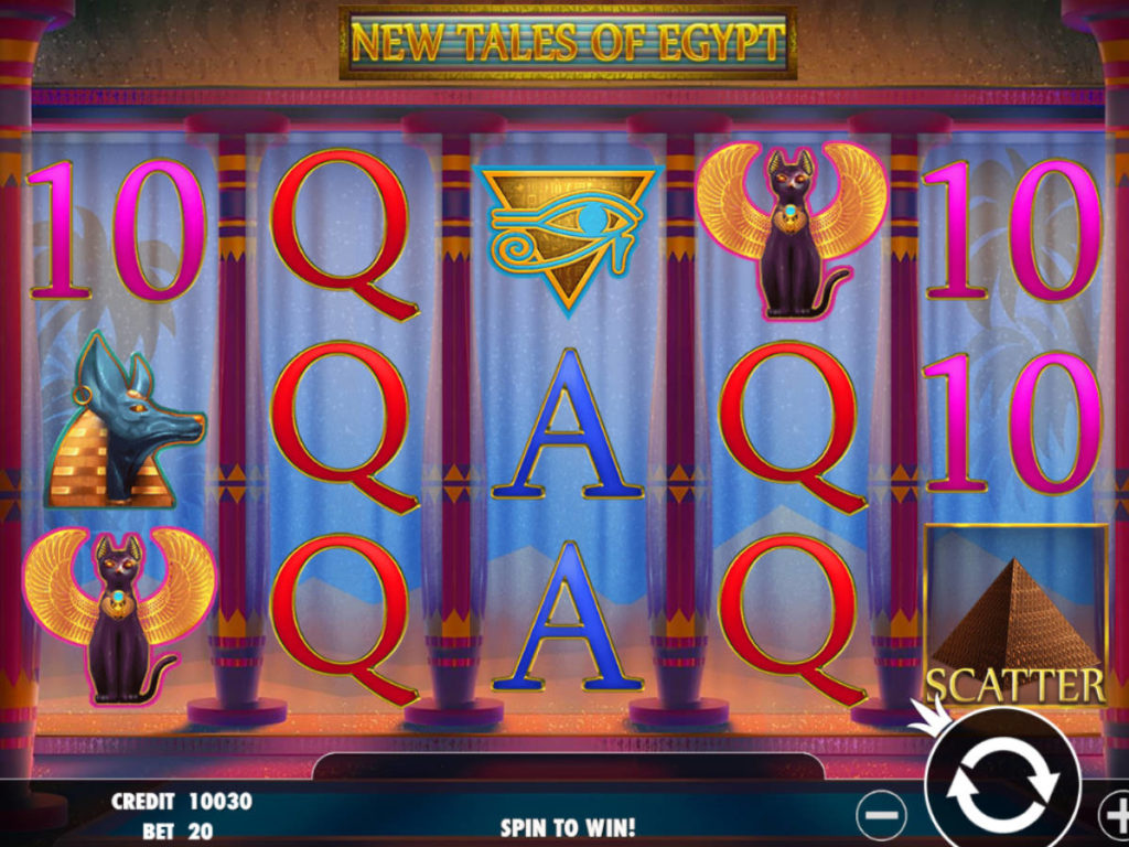 Casino automat New Tales of Egypt zdarma, bez vkladu