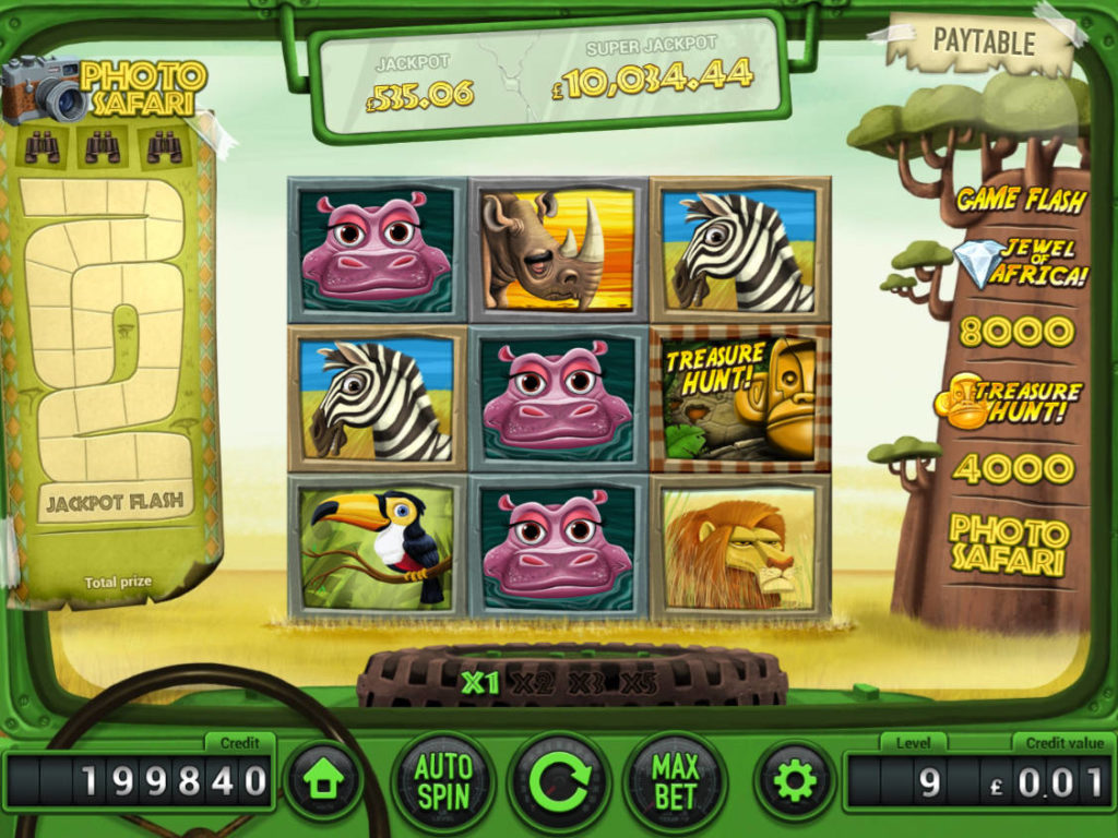 Online casino automat Safari zdarma