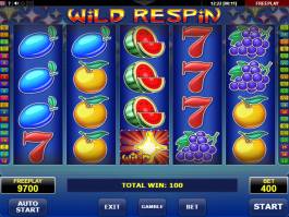 Online casino automat Wild Respin bez vkladu