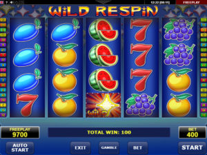 Online casino automat Wild Respin bez vkladu