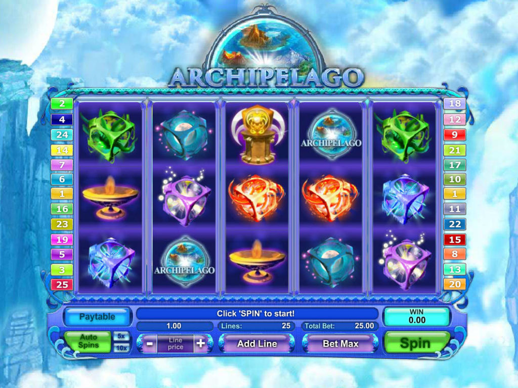 Online casino automat Archipelago bez vkladu