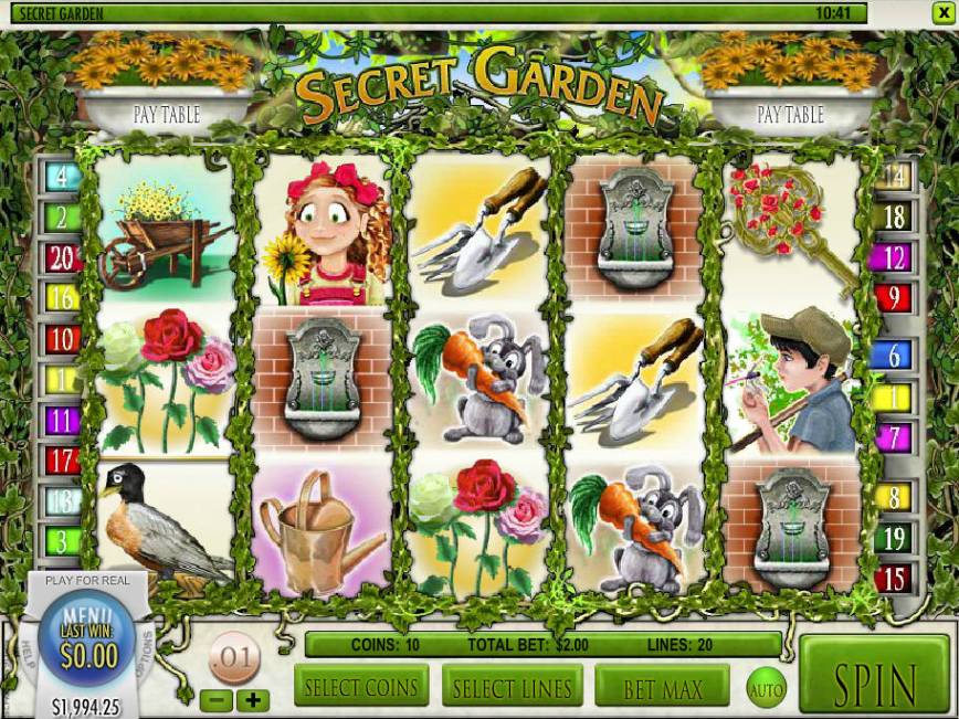 Roztočte casino automat Secret Garden zdarma